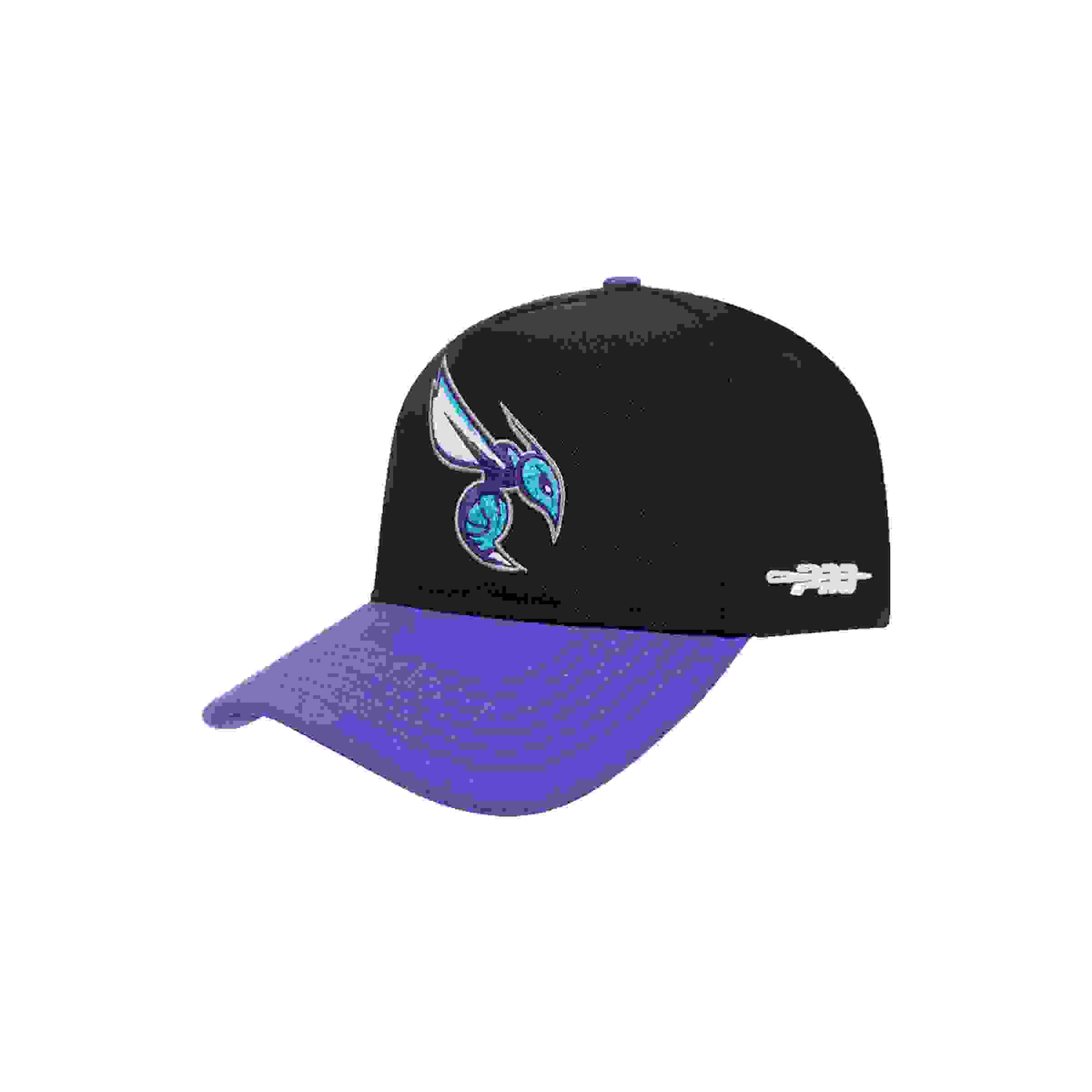 Pro Standard Charlotte Hornets Chenille Pitch Black Snapback Hat